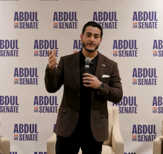 Michigan Senate Candidate Bullies Young Voter for Asking About Muslim Brotherhood — While His Own 'Interethnic Mating' Research Goes Viral